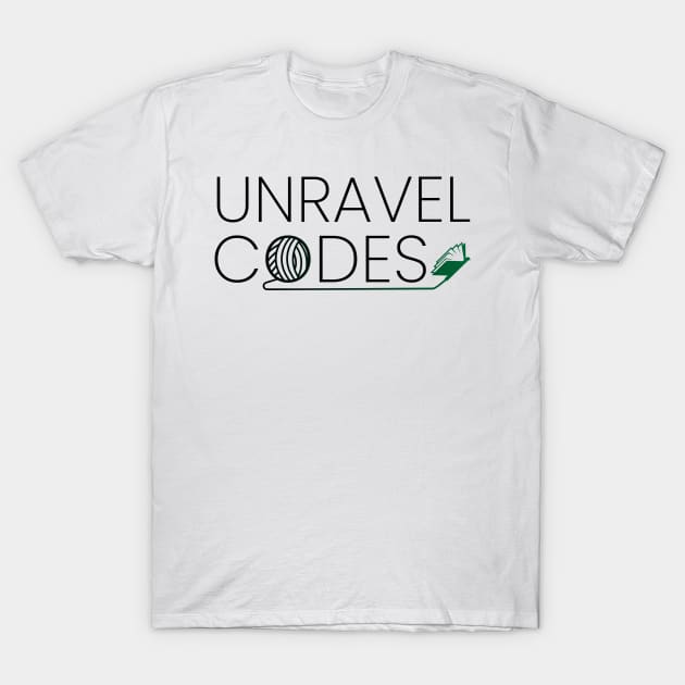 Unravel Codes Word Mark T-Shirt by Kaaassspeeerrr